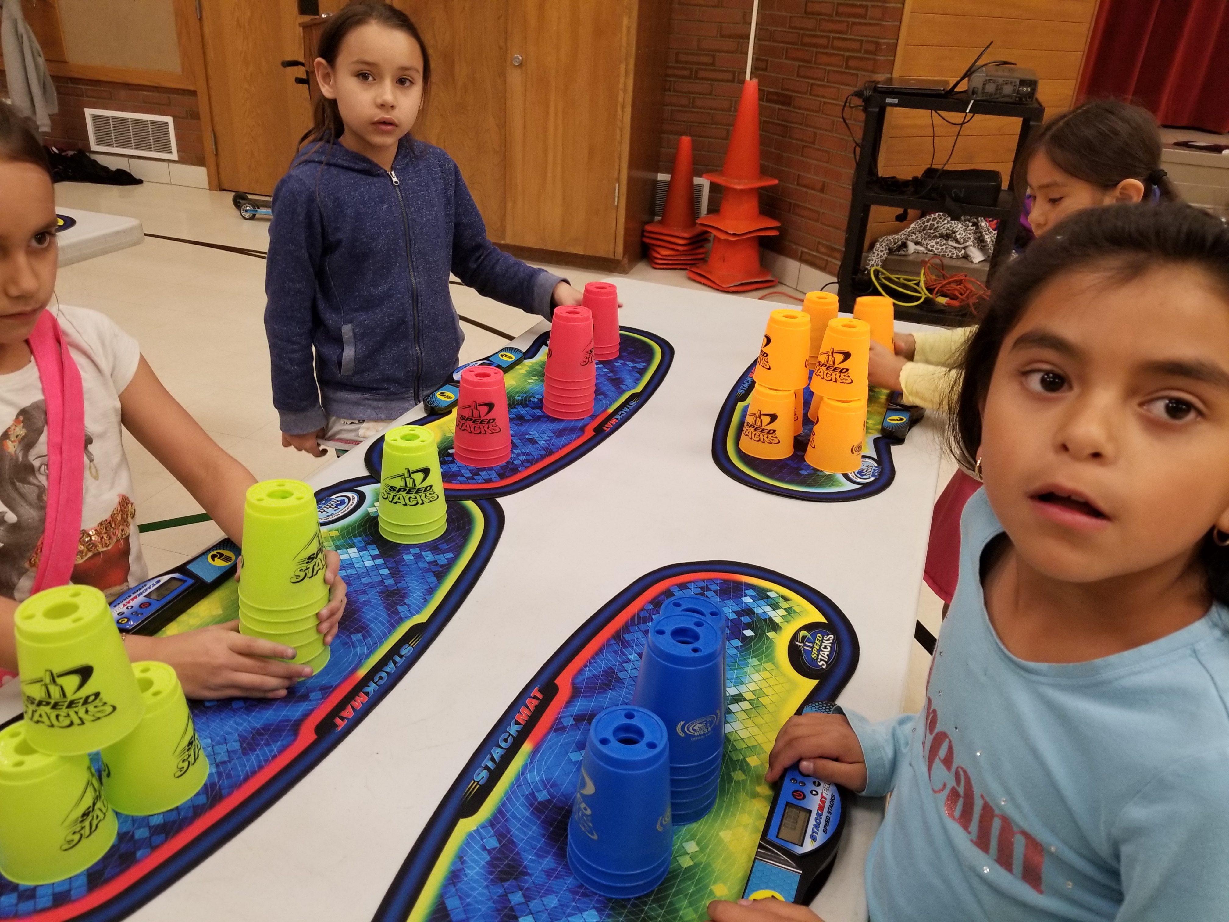 Monroe Elementary Cup Stacking Class